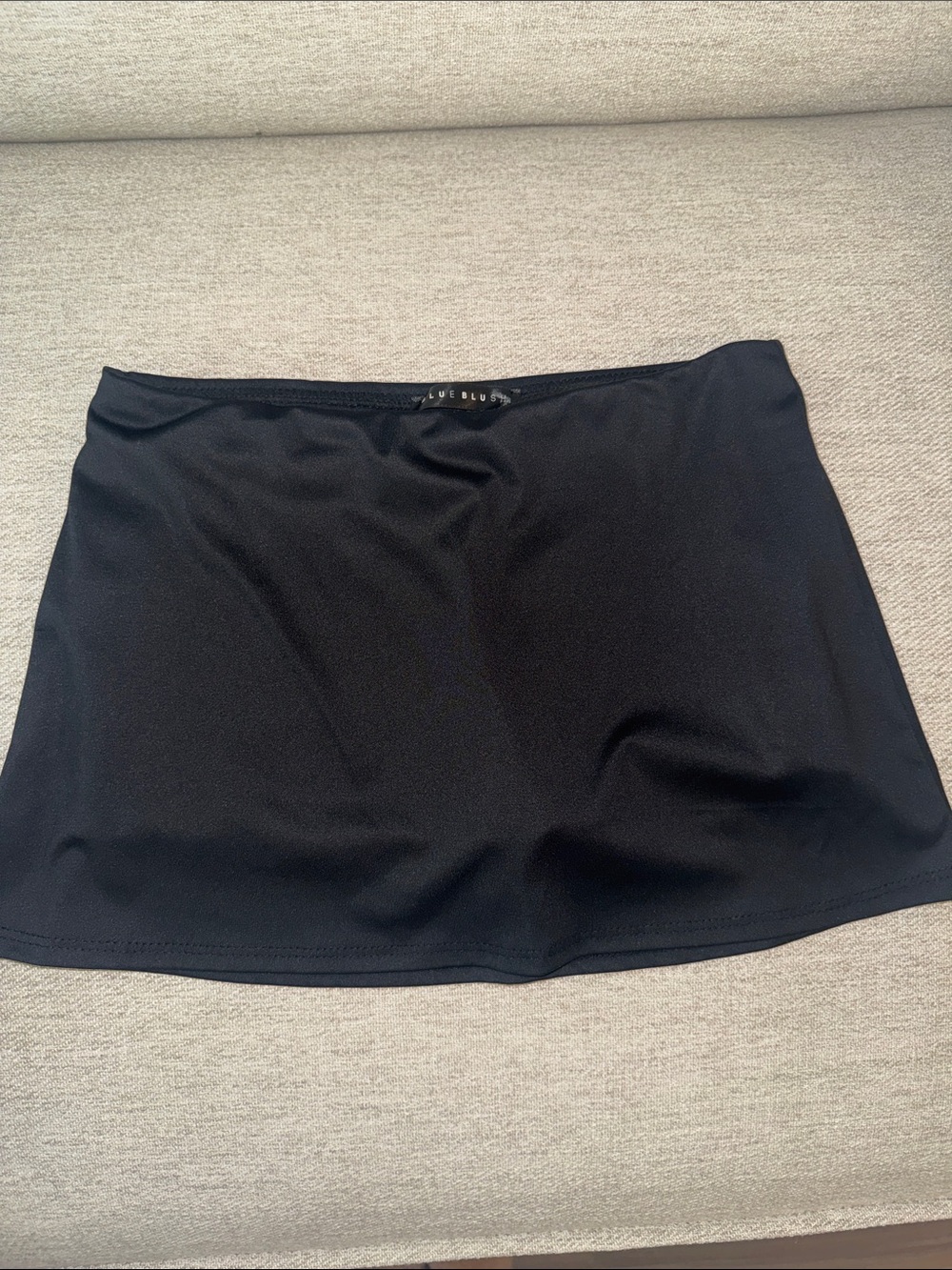 Source Unknown Black Mini Skirt - Simple Stretch A-line